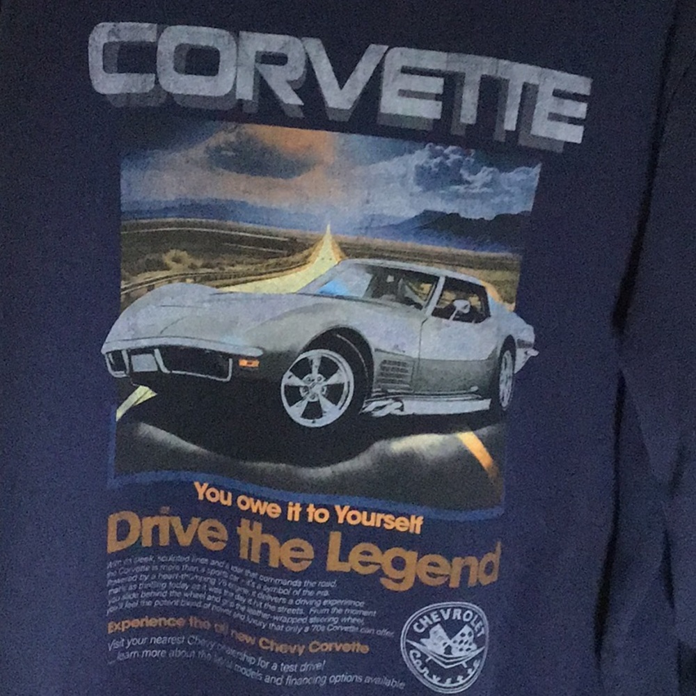 Chevrolet Corvette crew neck sweatshirt